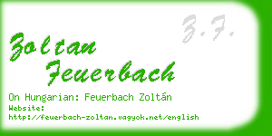 zoltan feuerbach business card